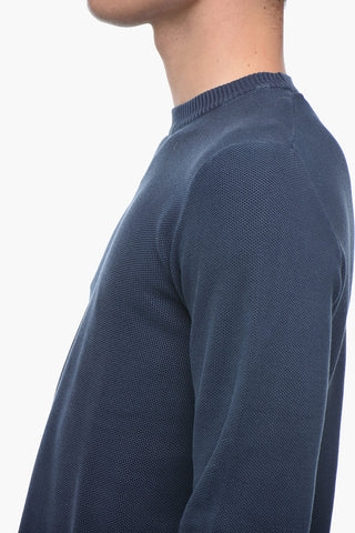 Pullover Girocollo In Cotone