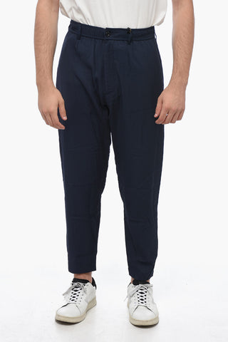 Twill Chino Pants with Drawstring