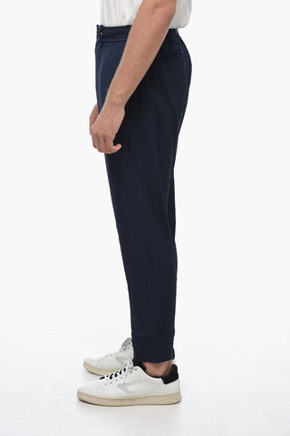 Twill Chino Pants with Drawstring