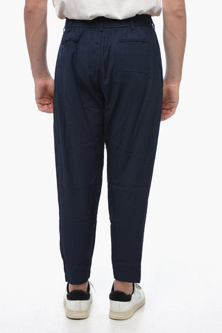 Twill Chino Pants with Drawstring