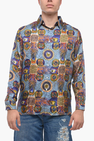 Silk Printed Long Sleeved Shirt