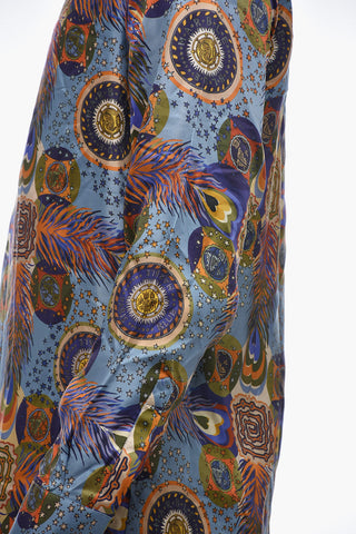Silk Printed Long Sleeved Shirt