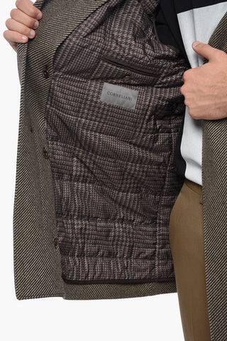 Cappotto in Lana Vergine con Fodera Removibile