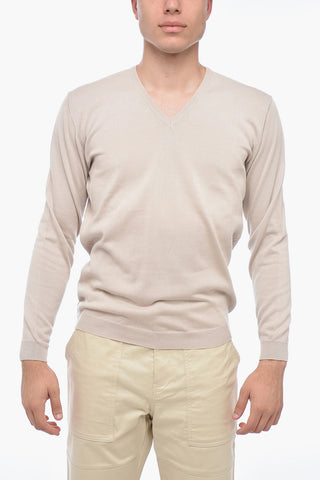 V-Neck Cotton Pullover