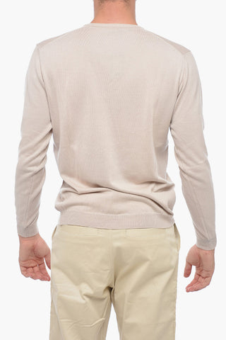 V-Neck Cotton Pullover
