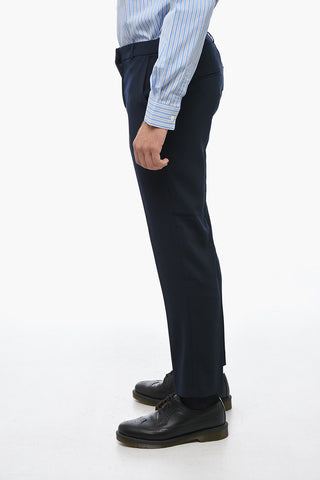 Front-pleated Cigarette Pants