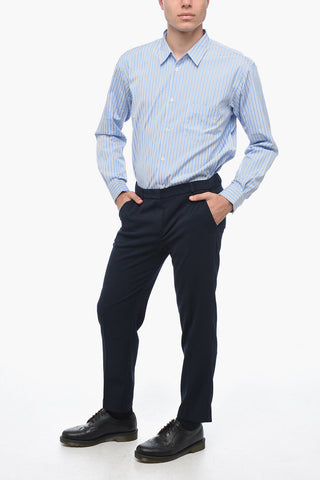 Front-pleated Cigarette Pants