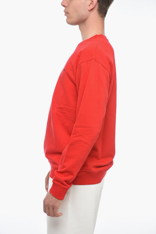 Brushed Cotton Crewneck Sweater