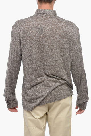 Camicia A Maniche Lunghe In Lino