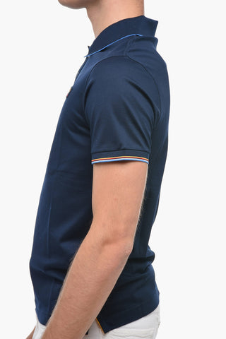 Polo in Cotone con Bottoni Colorati