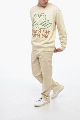 Round Neck Sweatshirt with Graphic Print