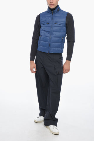 Gilet Trapuntato con Collo Alto