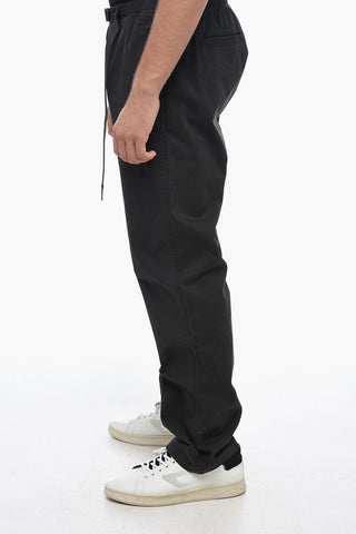 Cotton LOOSE TAPERED Pants With Drawstrings
