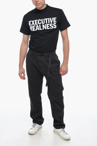 Cotton LOOSE TAPERED Pants With Drawstrings