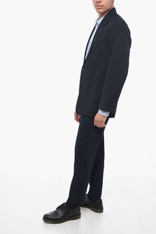 Blazer in Misto Lana con Revers Classico