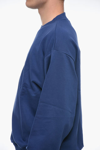 Cotton VIGNES Crew-Neck Sweatshirt with Embroidery