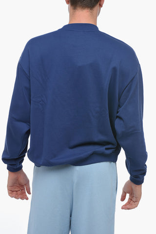 Cotton VIGNES Crew-Neck Sweatshirt with Embroidery