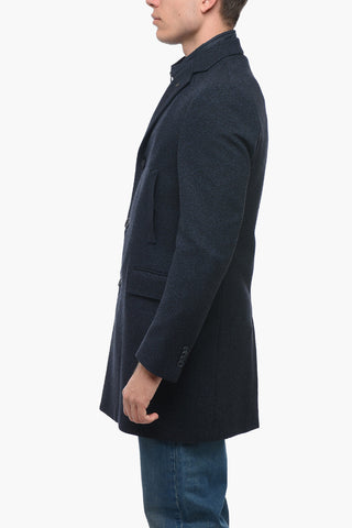 CC COLLECTION Wool Blend Coat with Removable Chest Piece