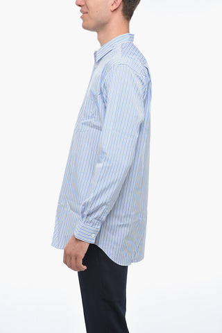 SHIRT Poplin Cotton Pinstriped Shirt