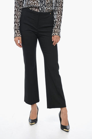 Staright Fit Wool Blend Chinos Pants