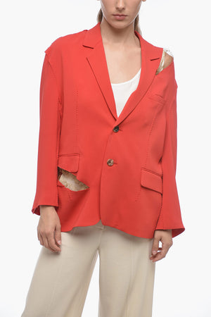 Blazer con Finiture Decorative e Dettaglio Cut Out