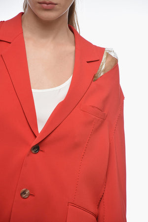Blazer con Finiture Decorative e Dettaglio Cut Out