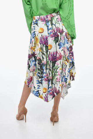 Asymmetric REWILD FLORA Midi Skirt