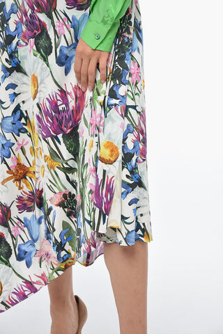 Asymmetric REWILD FLORA Midi Skirt