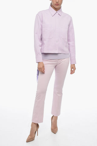Flax Blend MARINA Cropped Fit Shirt