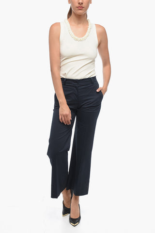 Wide-Leg Chino Pants MELODY with Concealed Closure