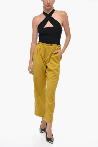 High Waisted Slim Fit Pants