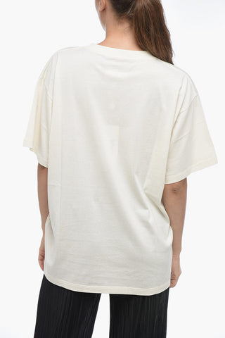 MM6 Crew Neck OFF WHITE Printed T-Shirt
