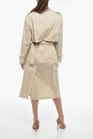 MM6 Trench-shaped Popeline Midi Dress