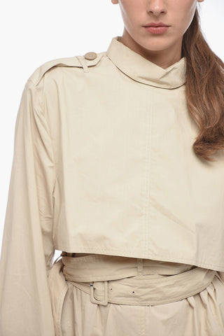 MM6 Trench-shaped Popeline Midi Dress