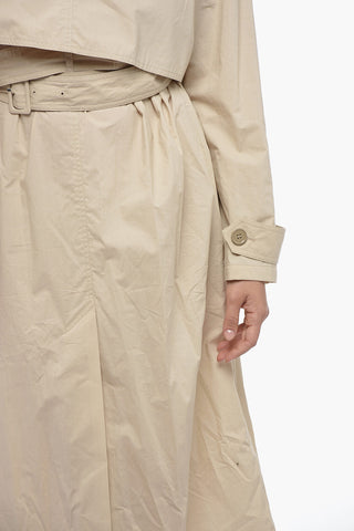 MM6 Trench-shaped Popeline Midi Dress