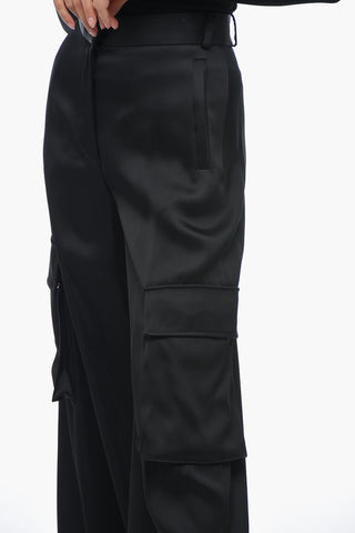 Pantaloni Cargo Palazzo Fit in Viscosa