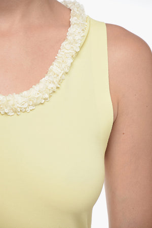 Canotta con Girocollo in Paillettes