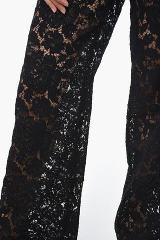 Lace Palazzo Pants with Hidden Closure