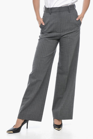 MM6 High-waisted Pinstriped Pants