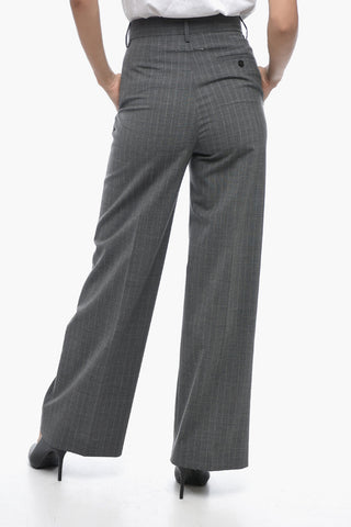 MM6 High-waisted Pinstriped Pants