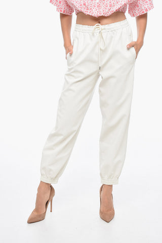 Eco-Leather Gaucho Pants with Belt Loops
