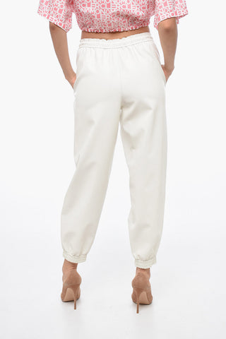 Eco-Leather Gaucho Pants with Belt Loops