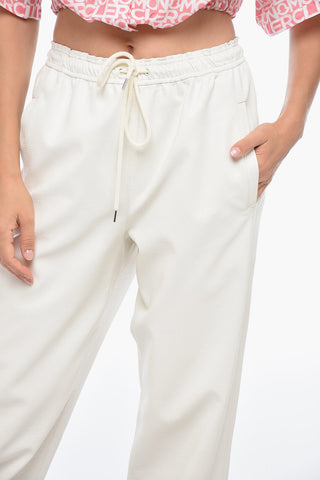 Eco-Leather Gaucho Pants with Belt Loops