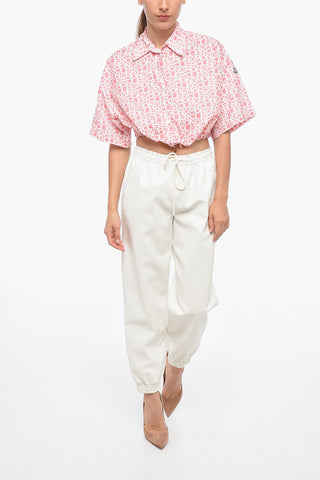 Eco-Leather Gaucho Pants with Belt Loops