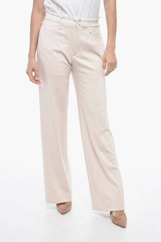 MM6 Deconstructed Wide-Leg Trousers