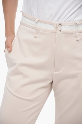 MM6 Deconstructed Wide-Leg Trousers