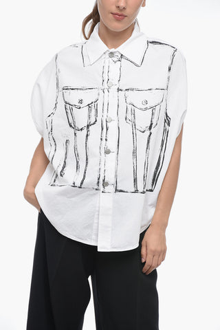 MM6 Cotton GARMENT BAG Shirt with Print