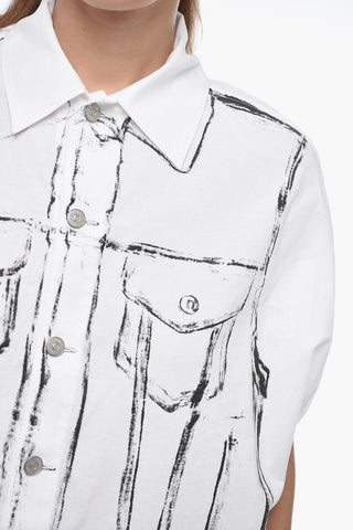 MM6 Cotton GARMENT BAG Shirt with Print
