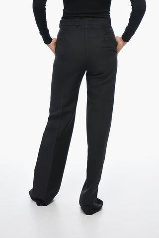 GARDE-ROBE Straight Fit Mohair Blend Pants