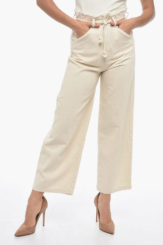 Weitbeinige Jeans GIOIA mit Fransen